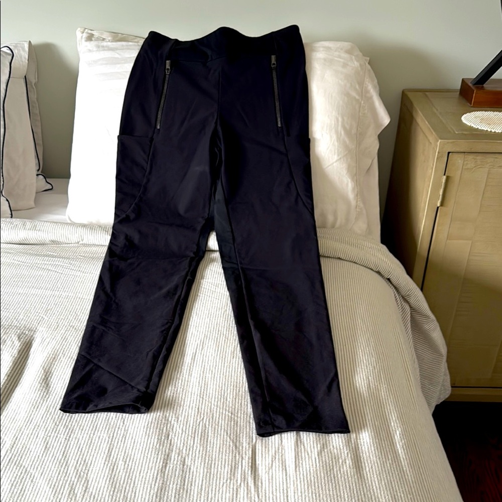 Athleta Black Cargo Pants with Tapered Ankle